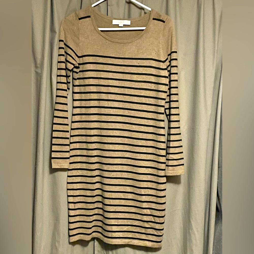 Ann Taylor Loft Petites striped sweater dress